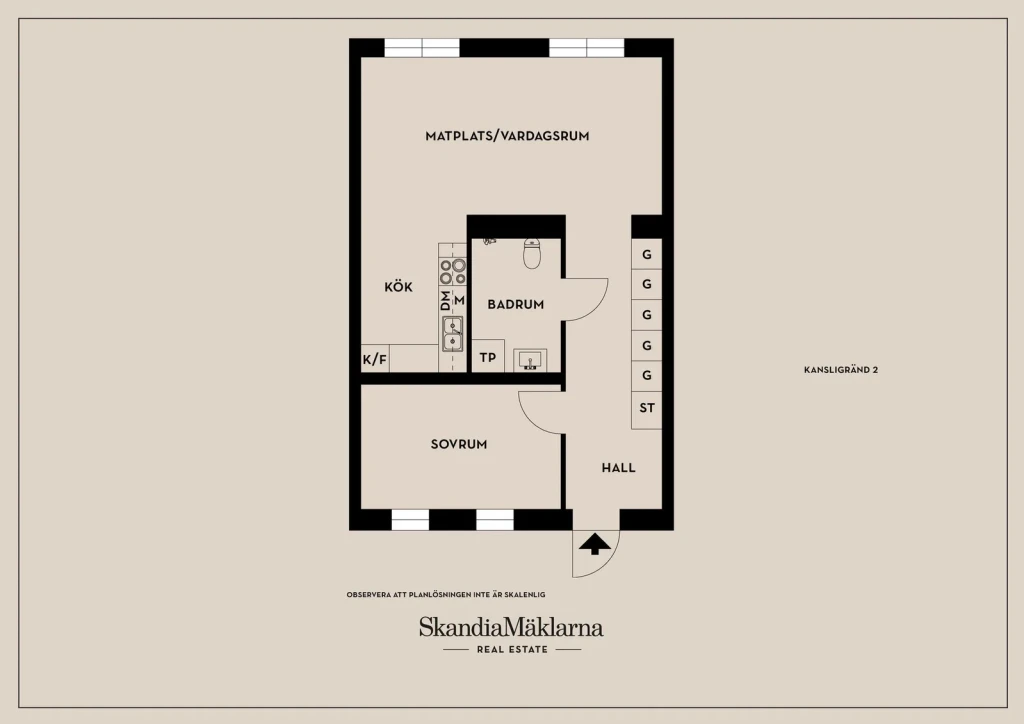 Planritning, Kansligränd 2
