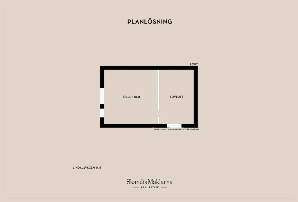 Planritning, Lindalsvägen 14H