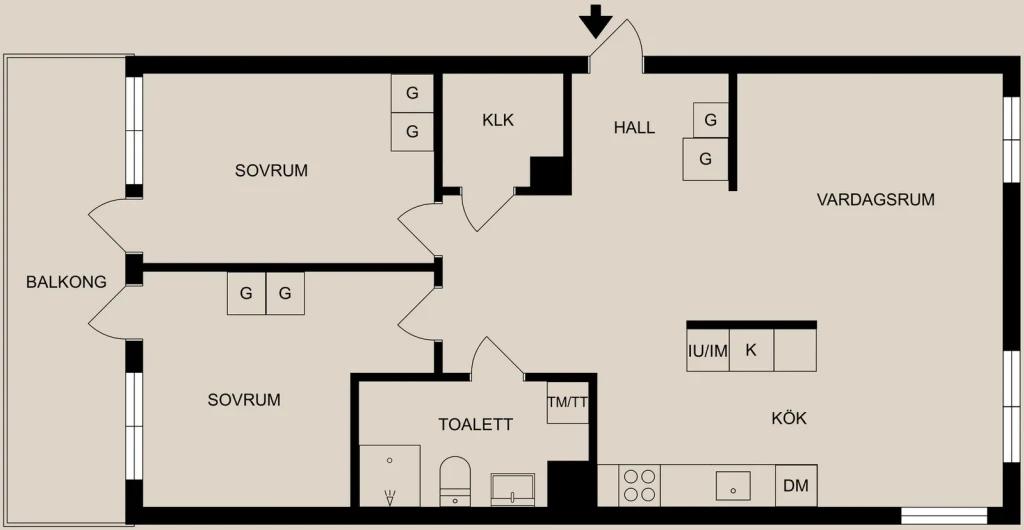 Planritning, Slottsgatan 90
