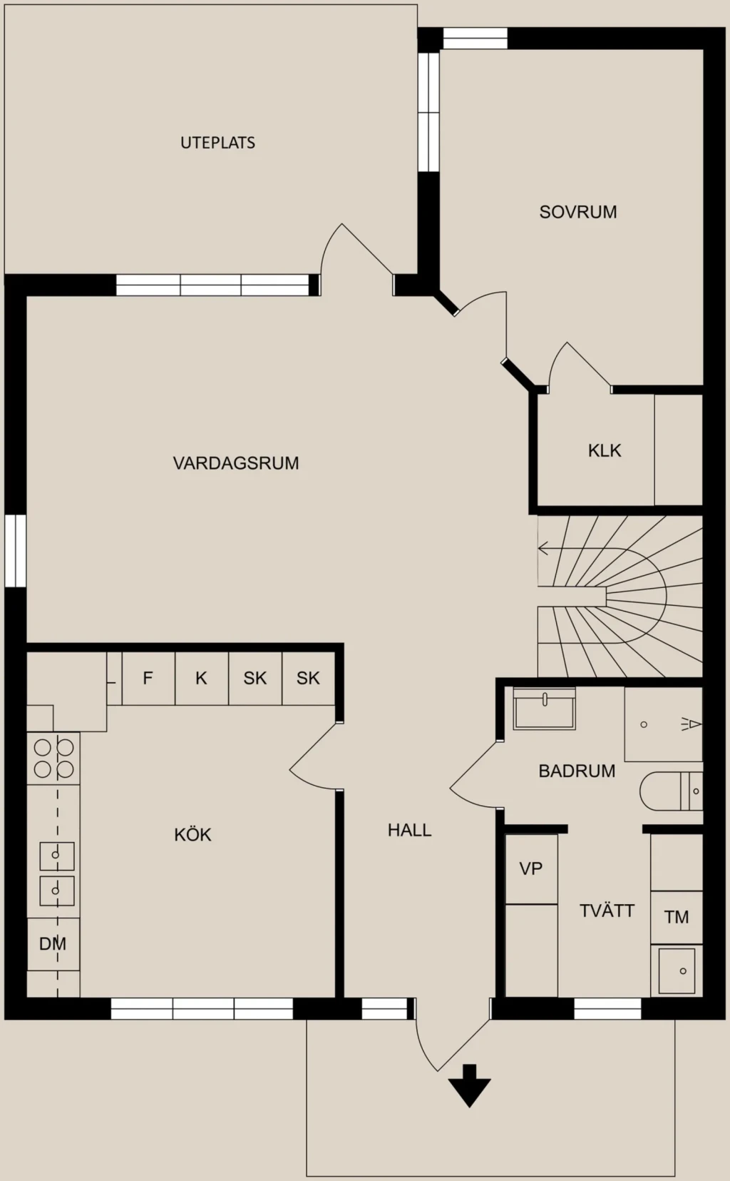 Planritning, Stugvägen 38A