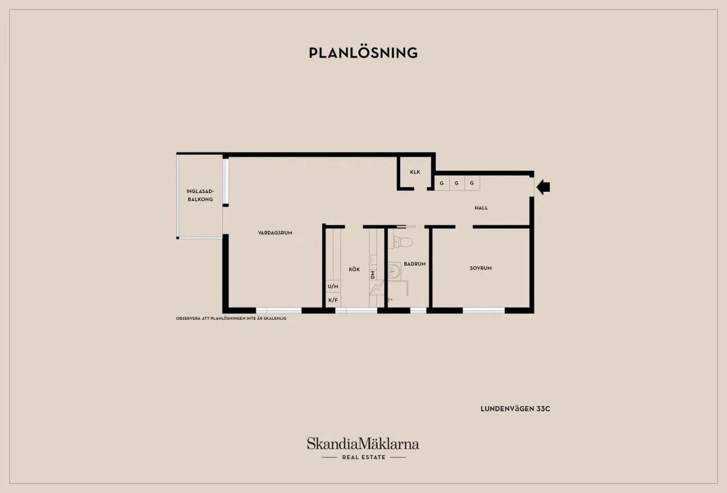Planritning, Lundenvägen 33C