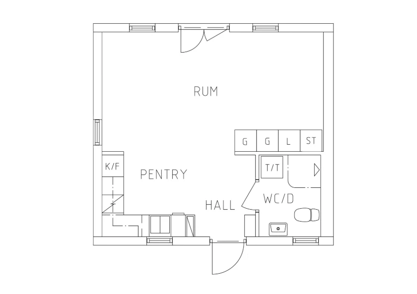 Planritning, Högarörsgatan 6X