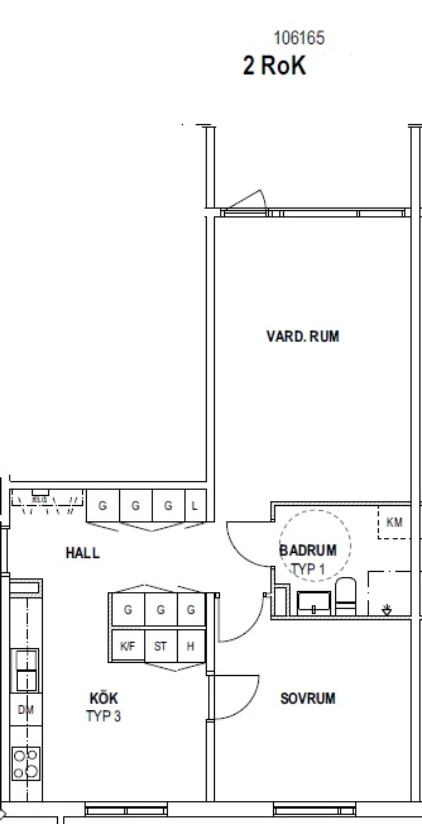 Planritning, Valbergsvägen 9A