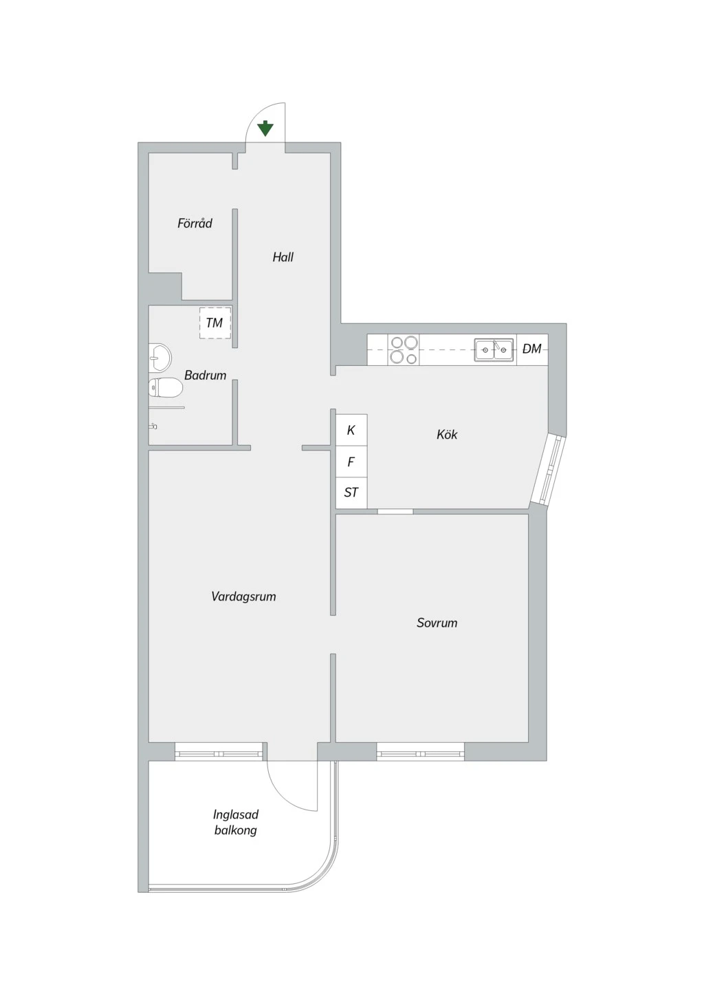 Planritning, Skarpbrunnavägen 11