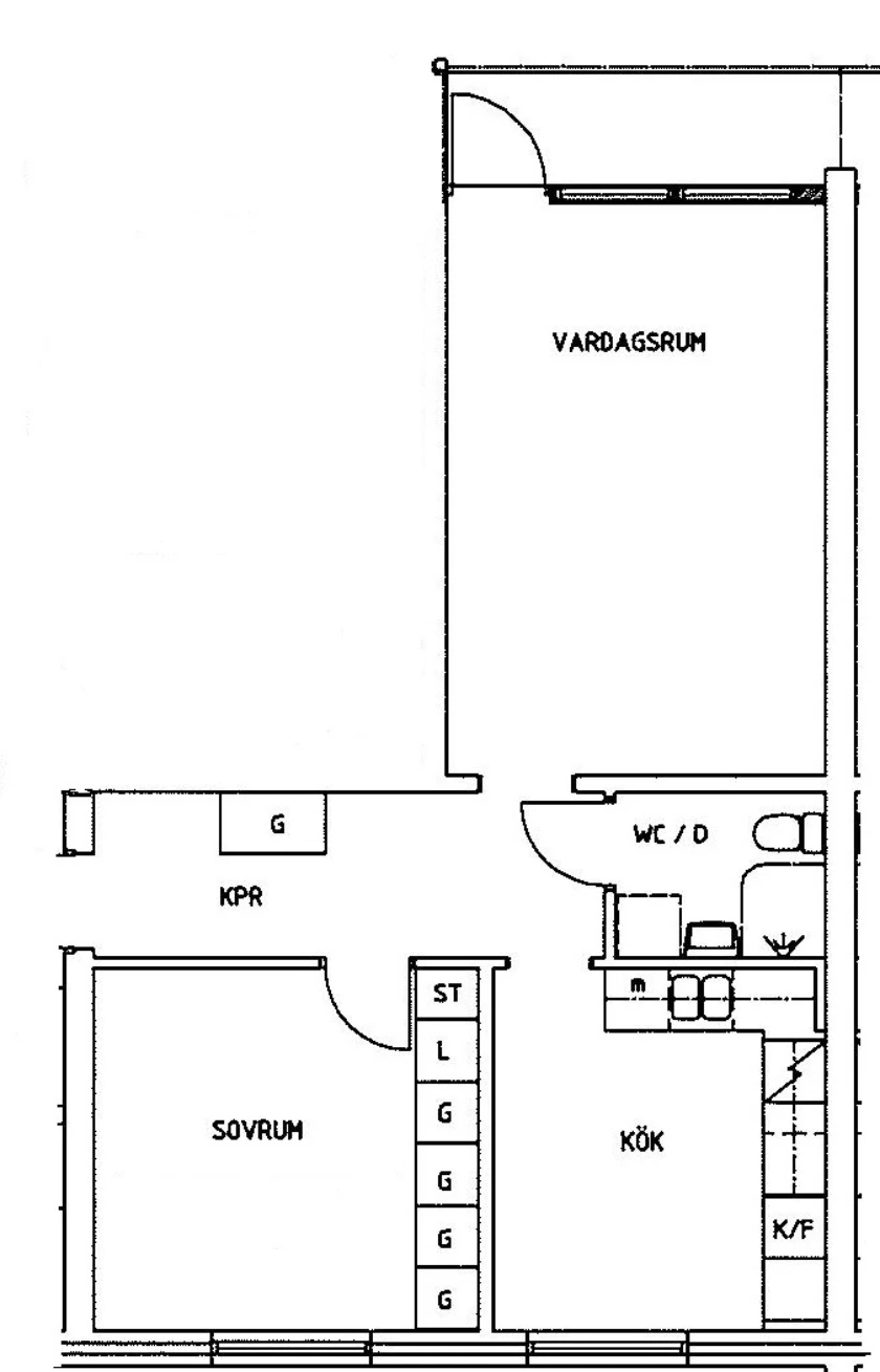 Planritning, Kunggårdsvägen 8A
