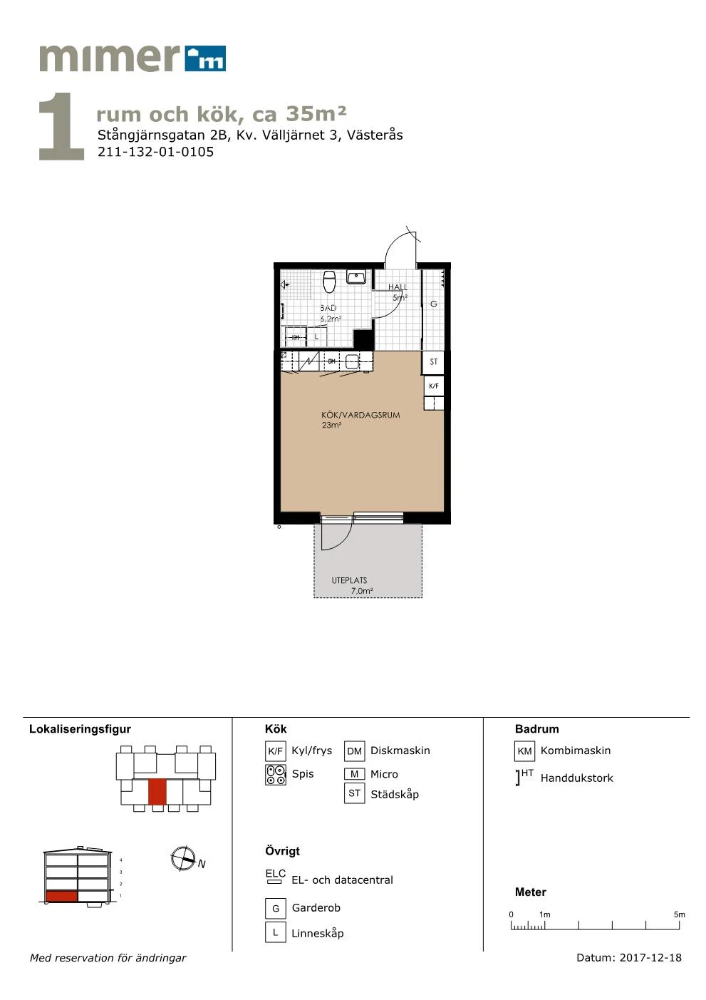 Planritning, Stångjärnsgatan 2B