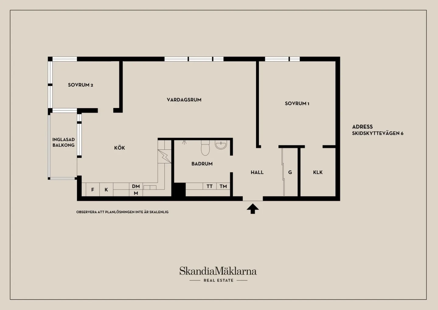 Planritning, Skidskyttevägen 6