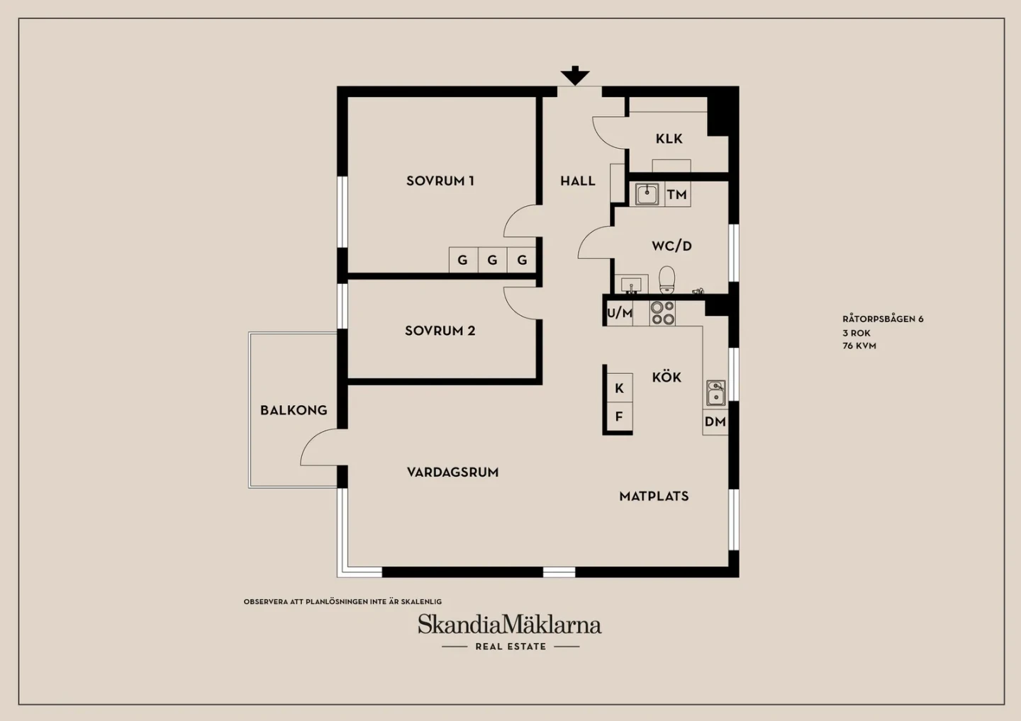 Planritning, Råtorpsbågen 6