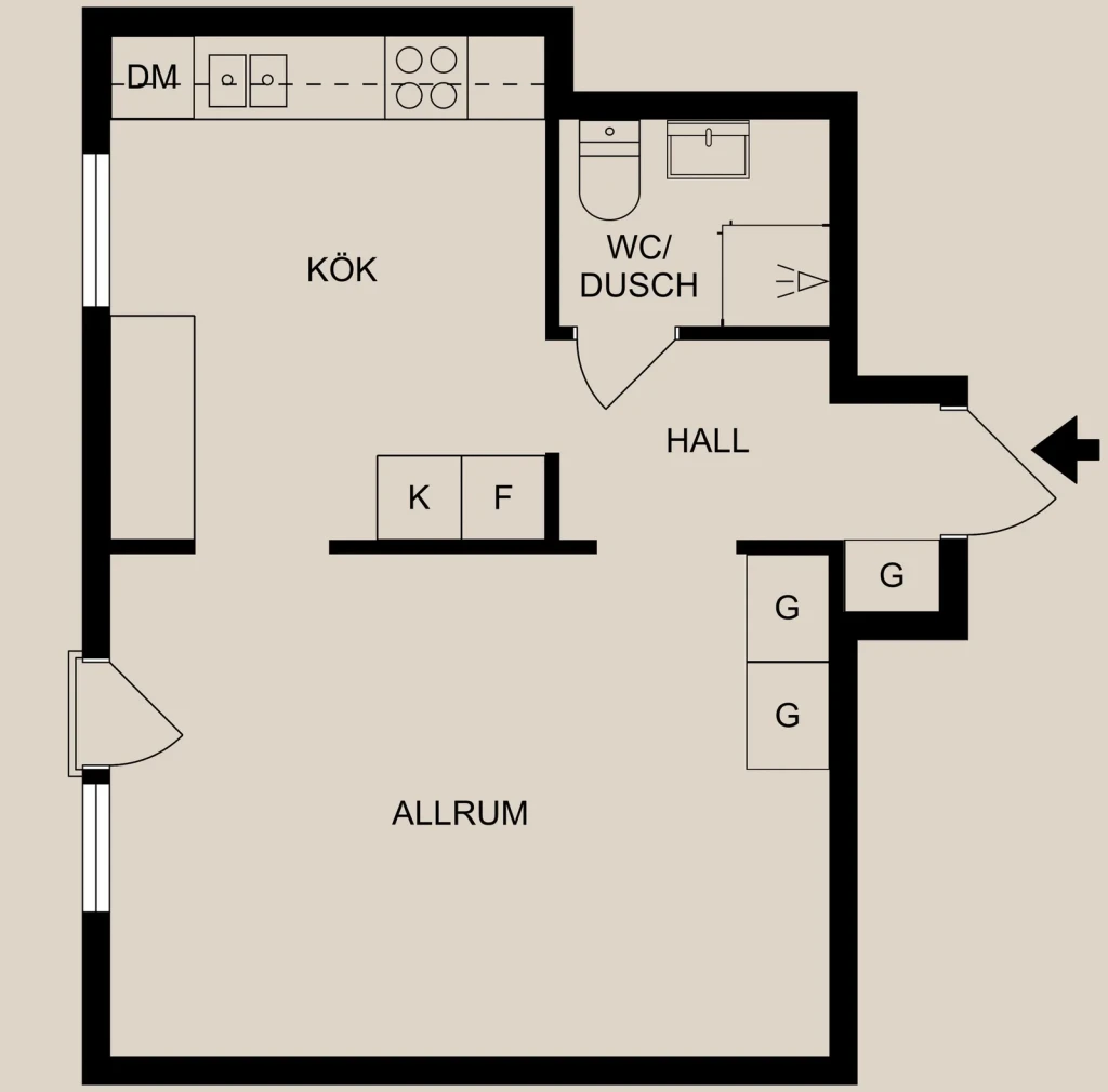 Planritning, Taborsbergsvägen 15A