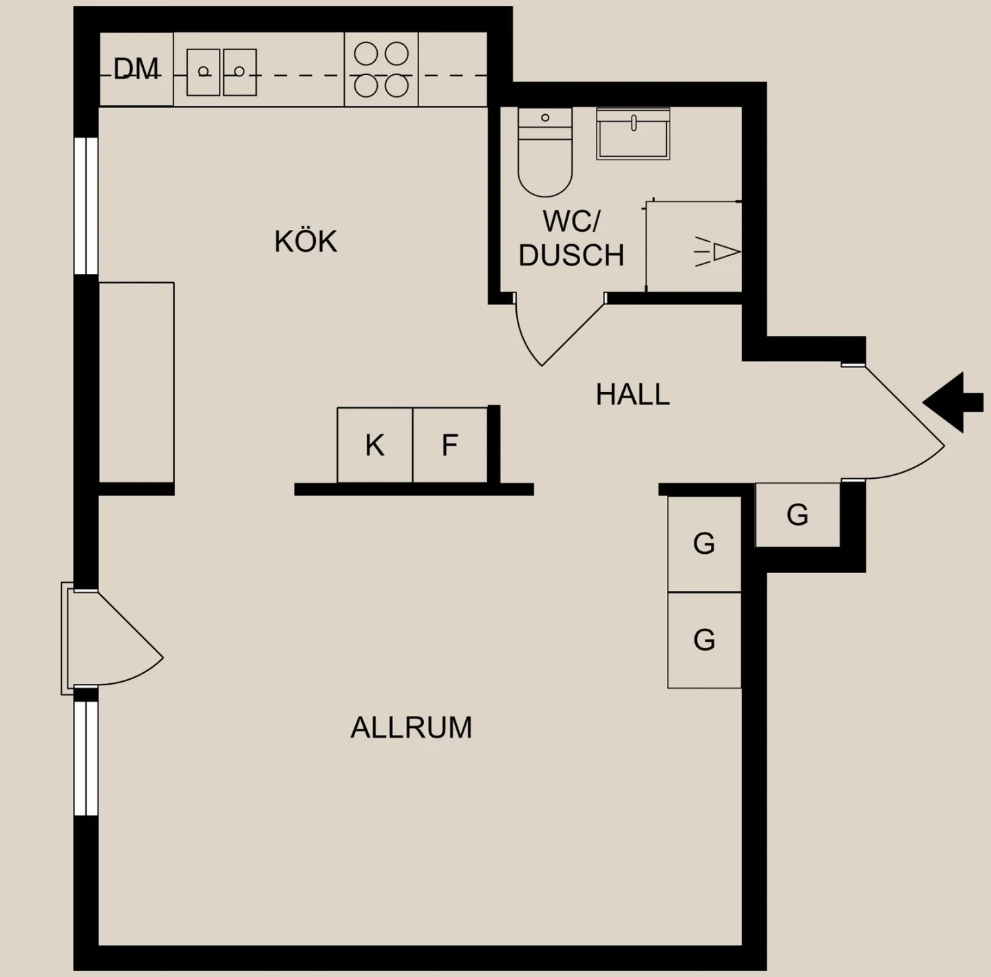Planritning, Taborsbergsvägen 15A