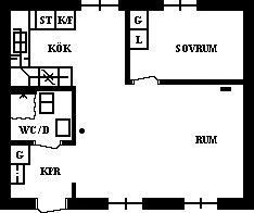 Planritning, Rullstensgatan 142
