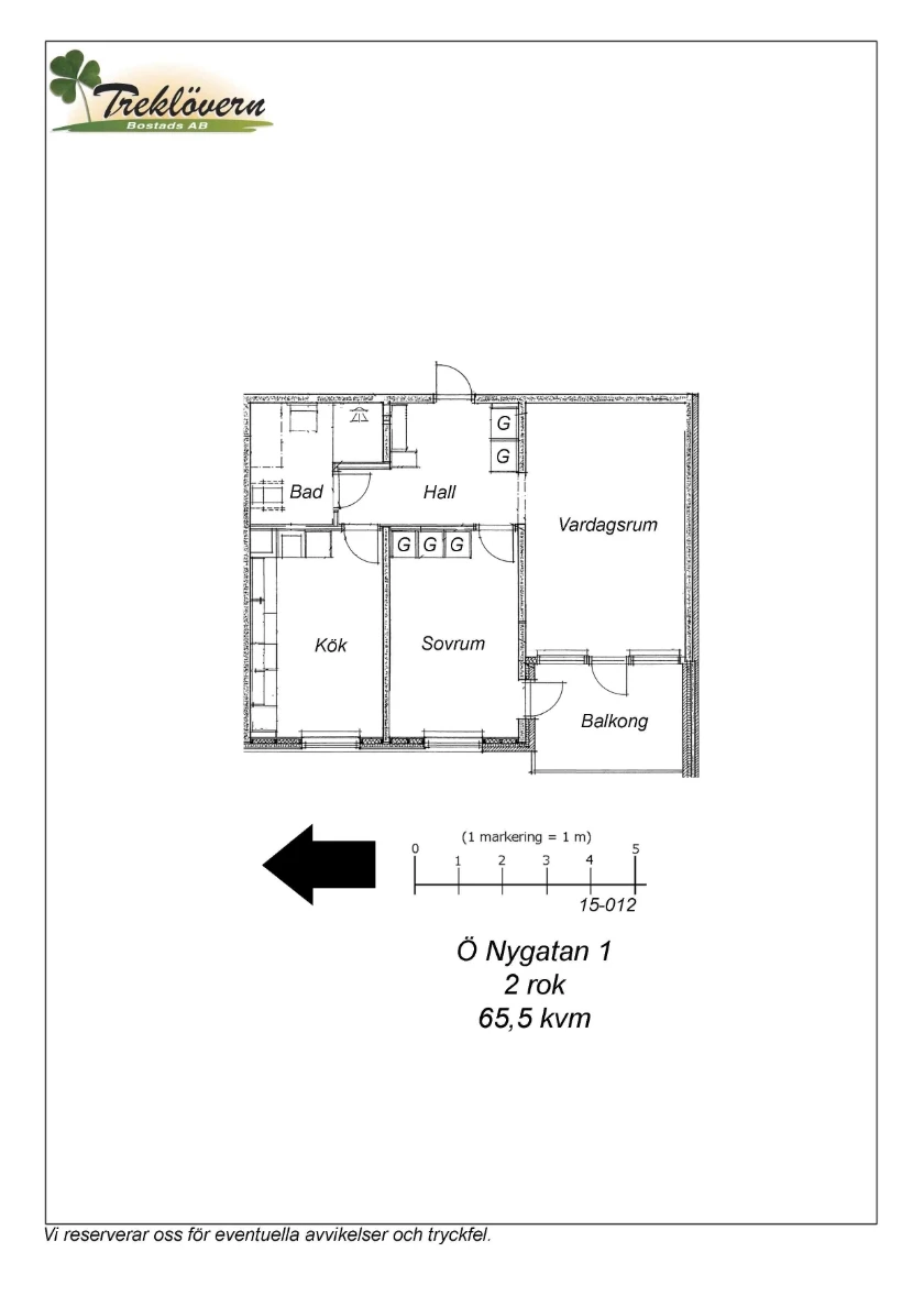Planritning, Östra Nygatan 1
