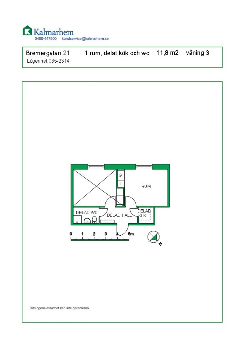 Planritning, Bremergatan 21