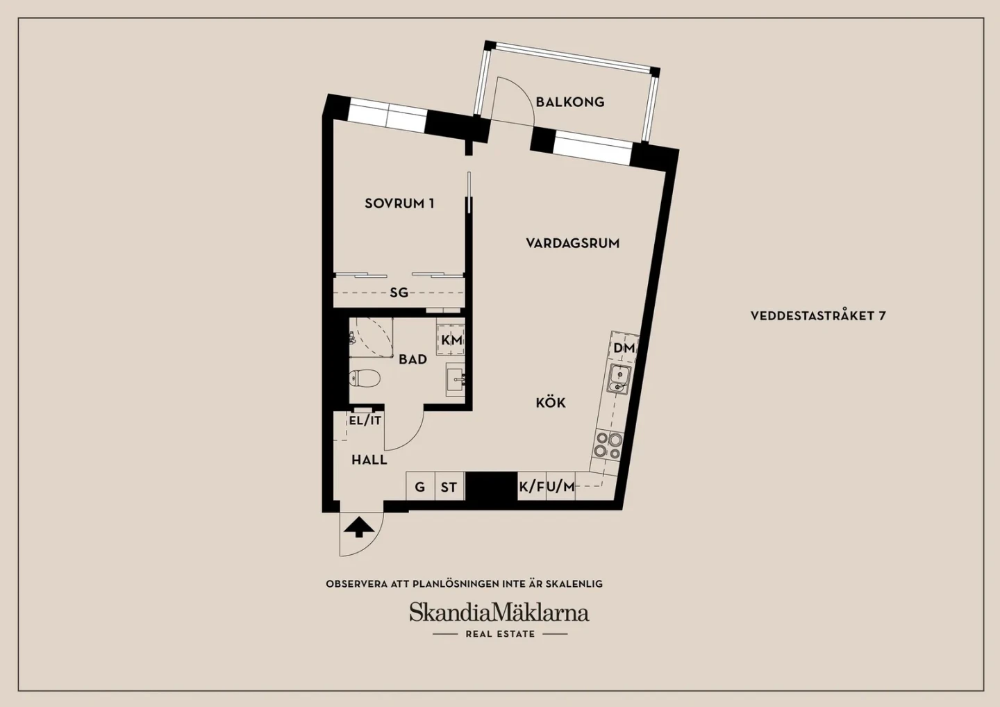 Planritning, Veddestastråket 7