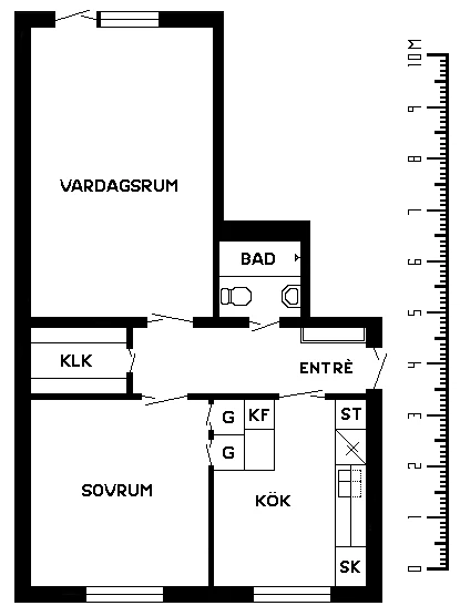 Planritning, Bondebygatan 21A