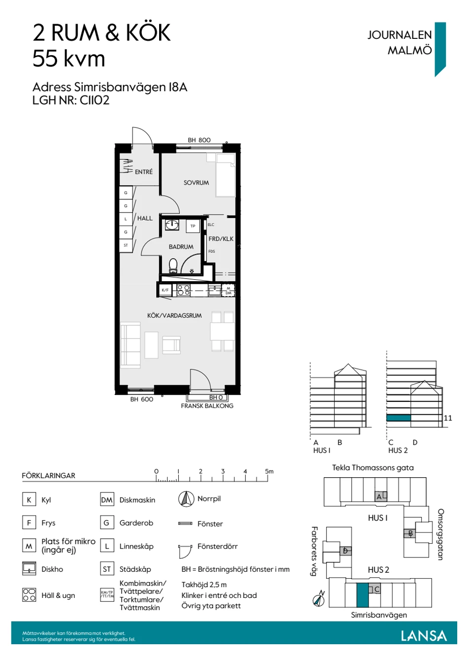 Planritning, Simrisbanvägen 18A