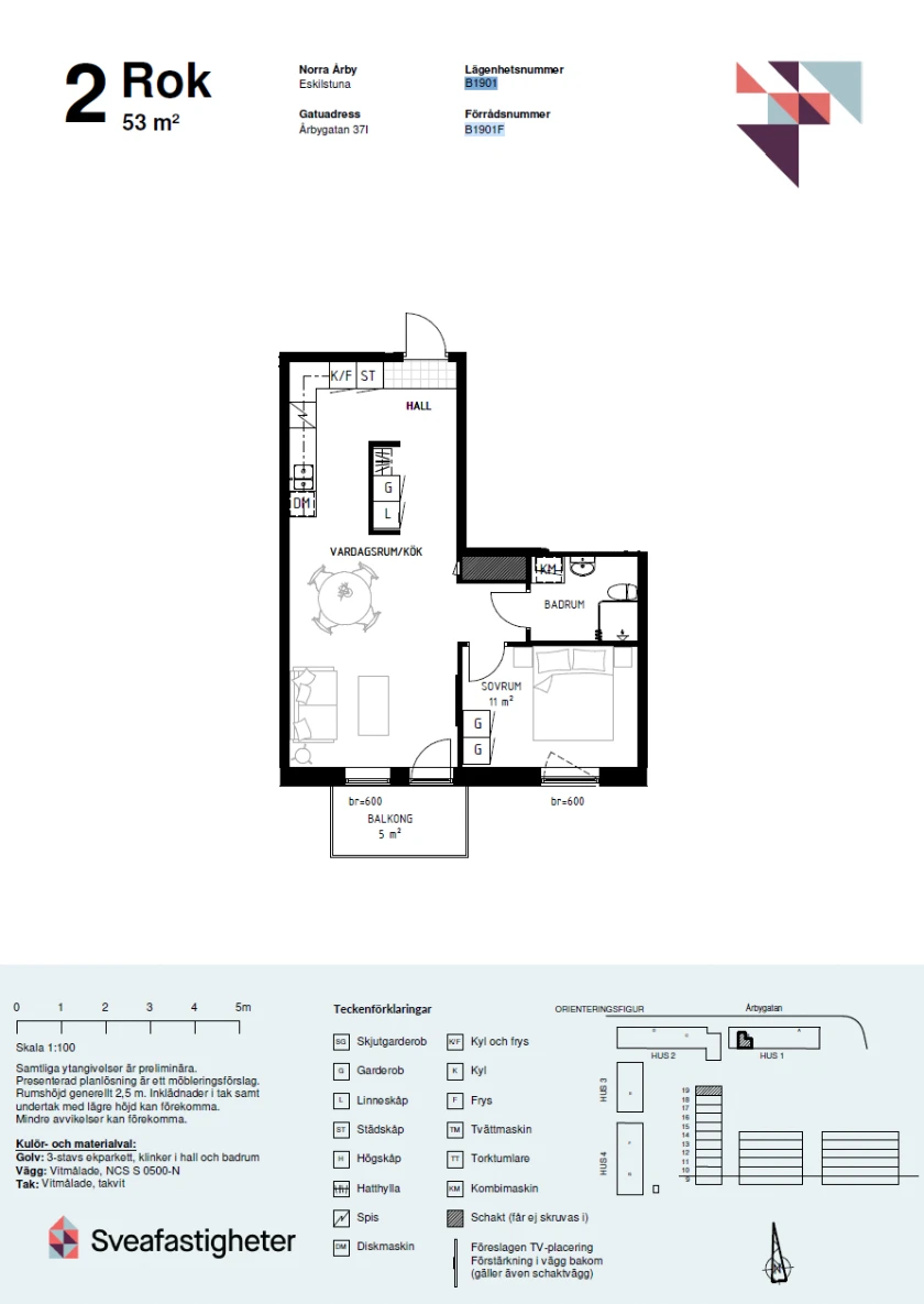 Planritning, Årbygatan 37I