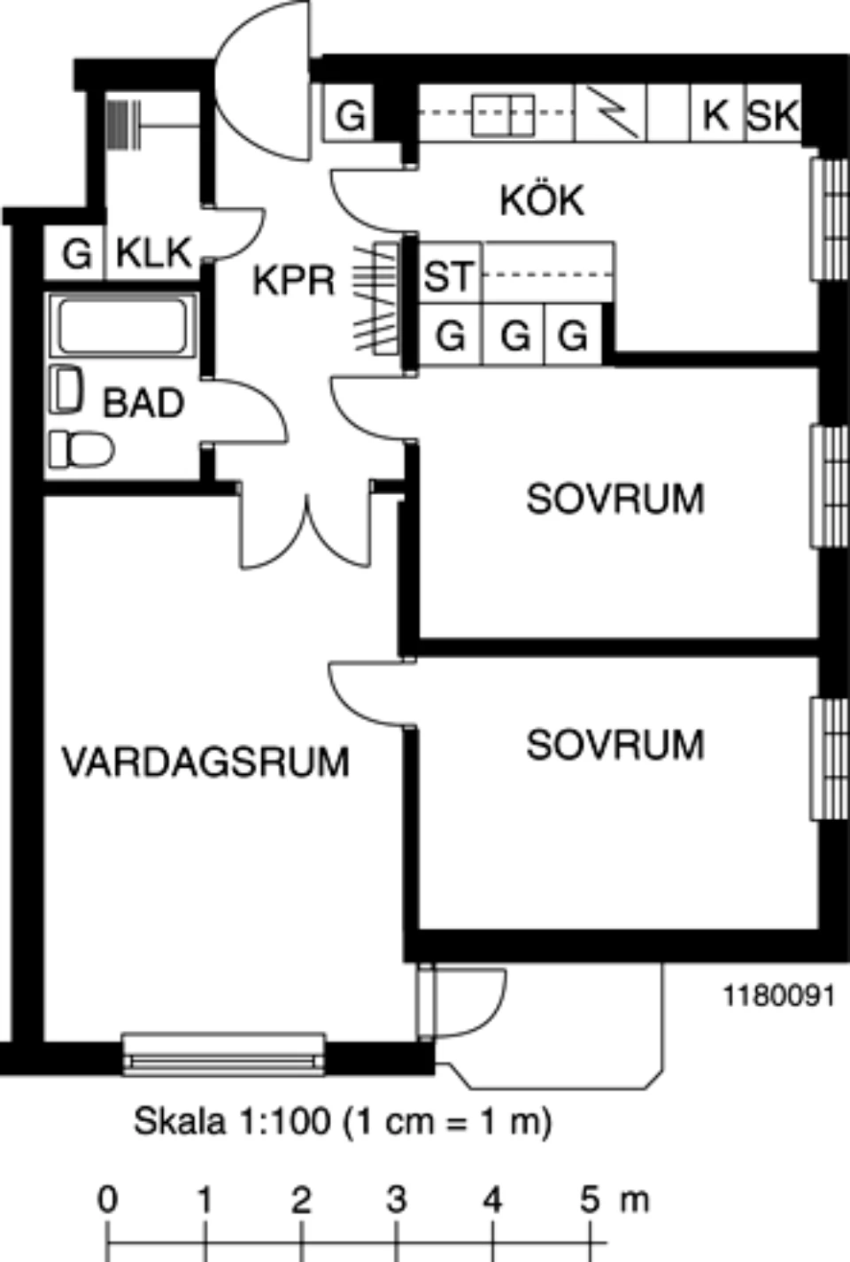 Planritning, Repslagarevägen 26