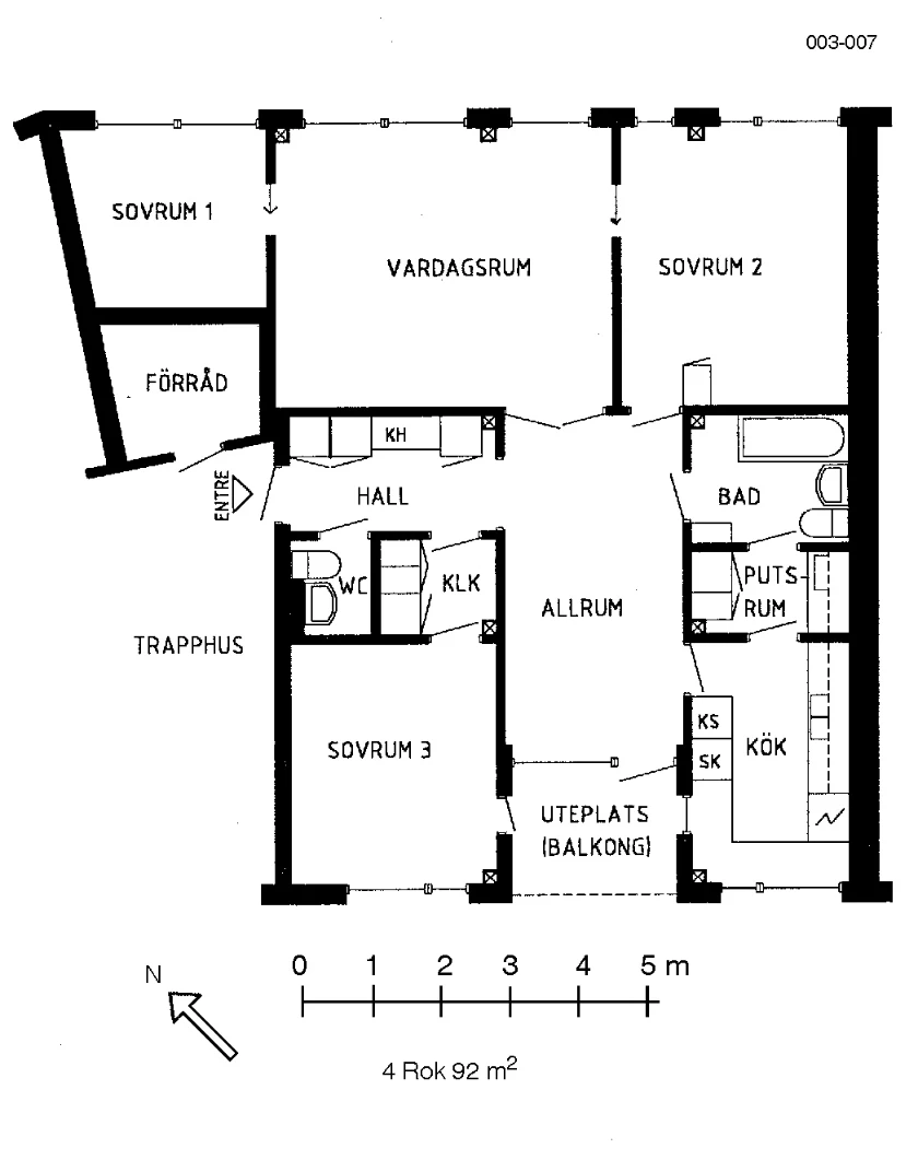 Planritning, Kantarellvägen 6