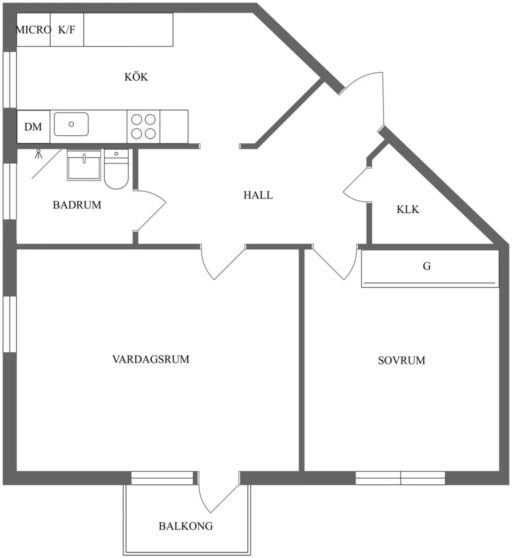 Planritning, Risings väg 21A