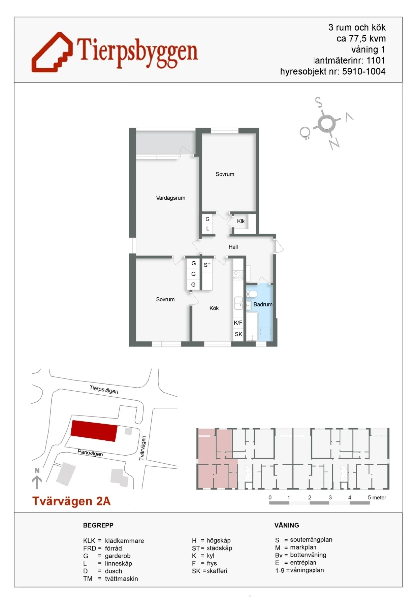 Planritning, Tvärvägen 2A