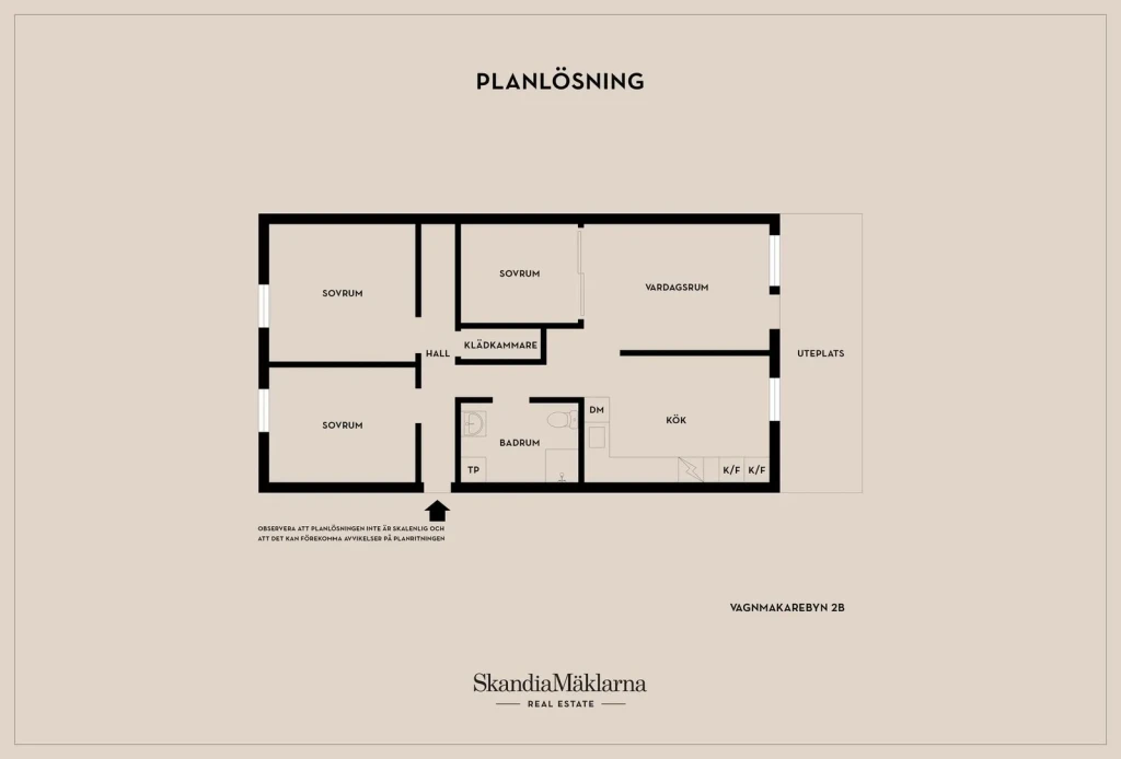 Planritning, Vagnmakarebyn 2B