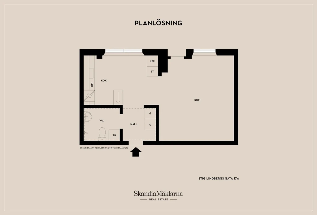 Planritning, Stig Lindbergs gata 17A
