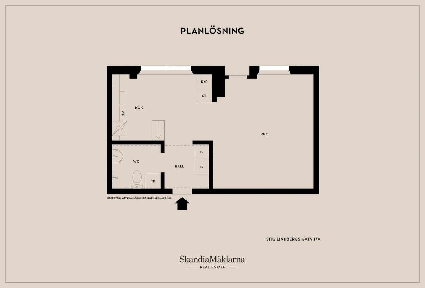 Planritning, Stig Lindbergs gata 17A