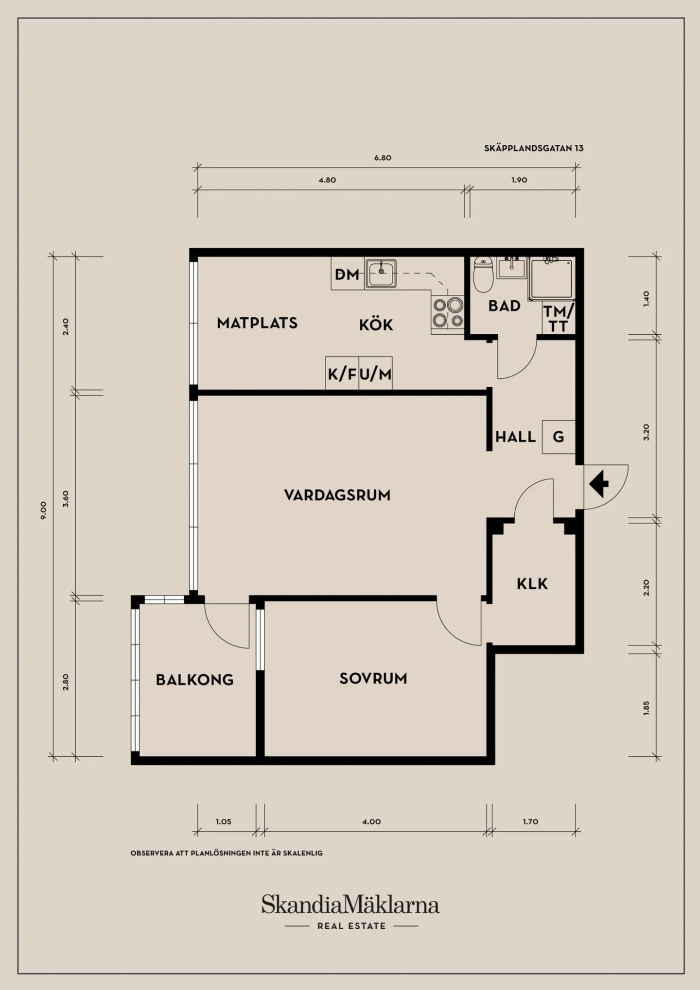 Planritning, Skäpplandsgatan 13