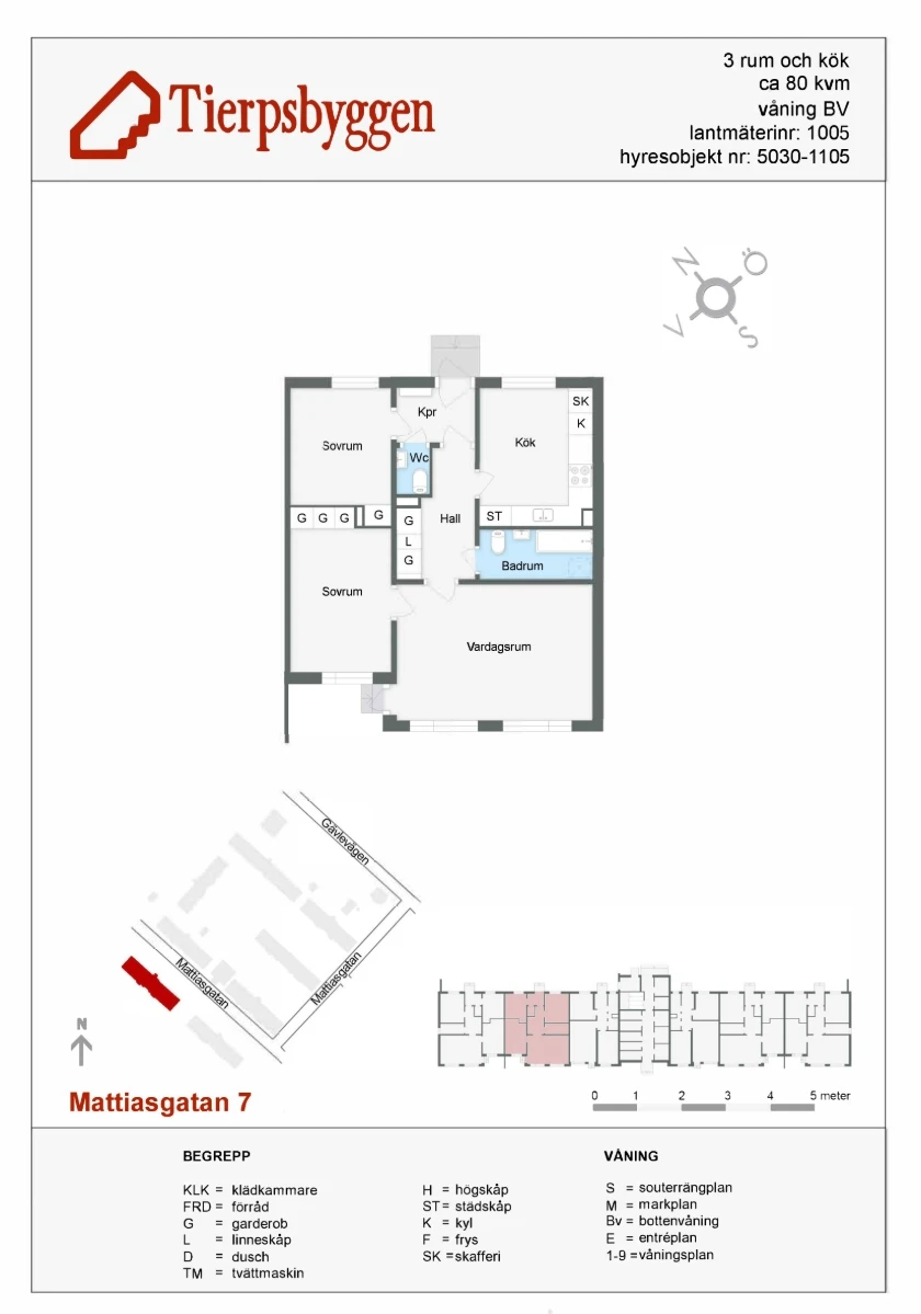 Planritning, Mattiasgatan 7