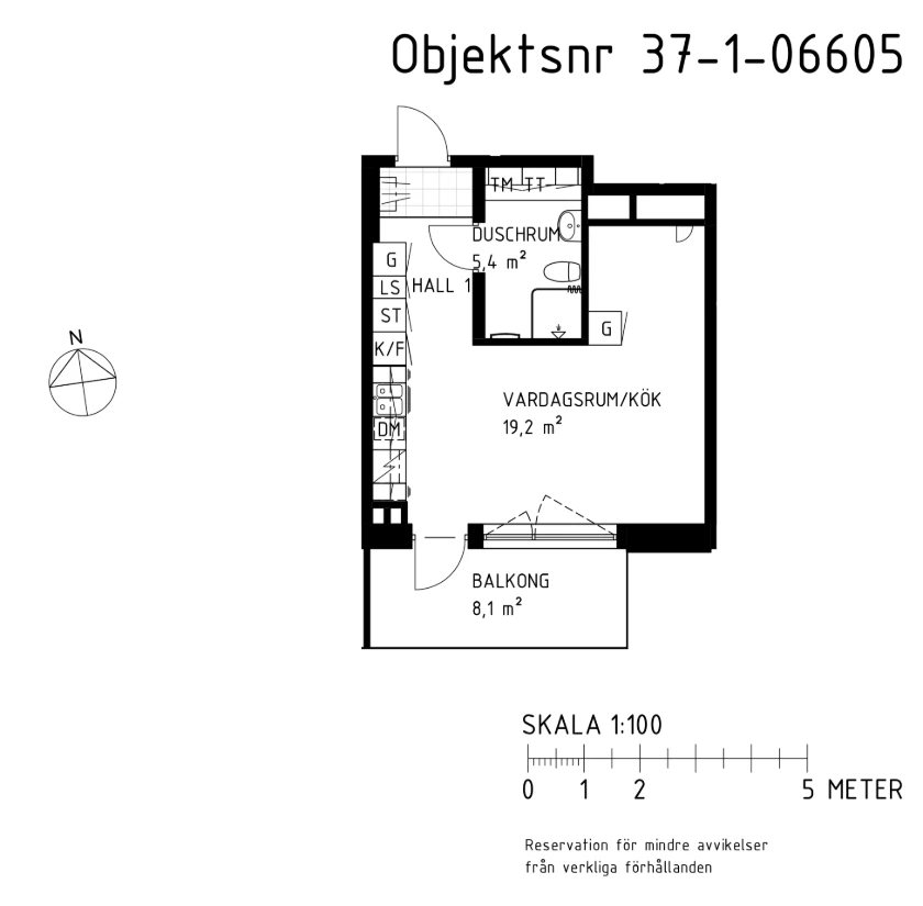 Planritning, Mariesjövägen 34A