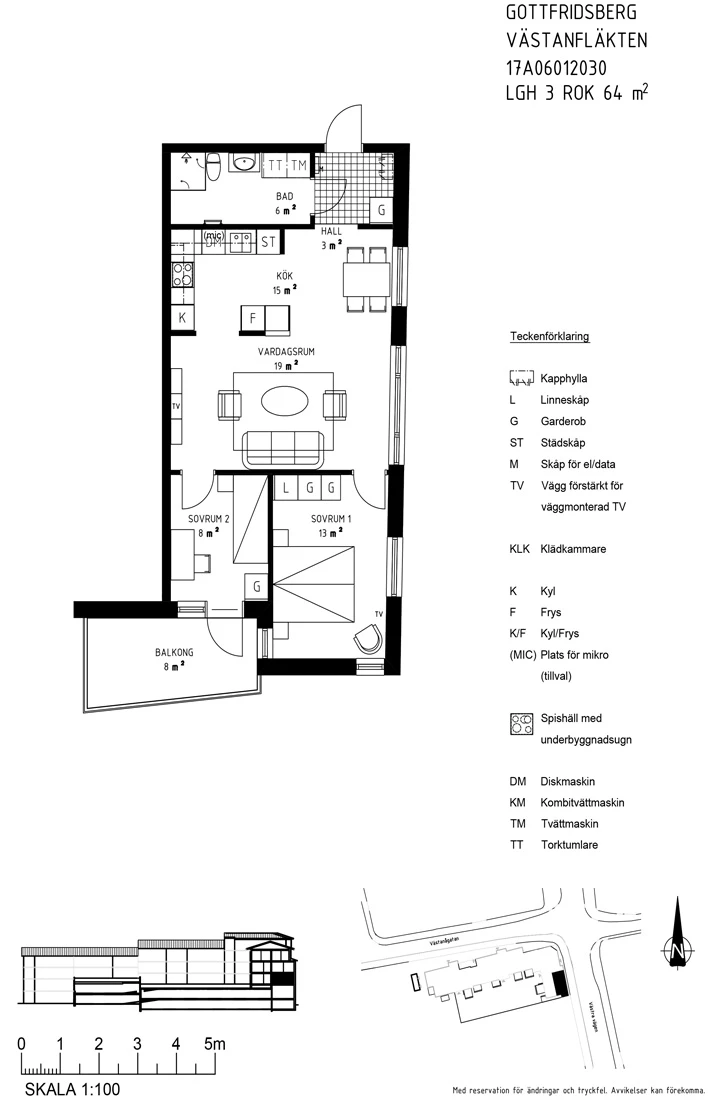 Planritning, Västra Vägen 12