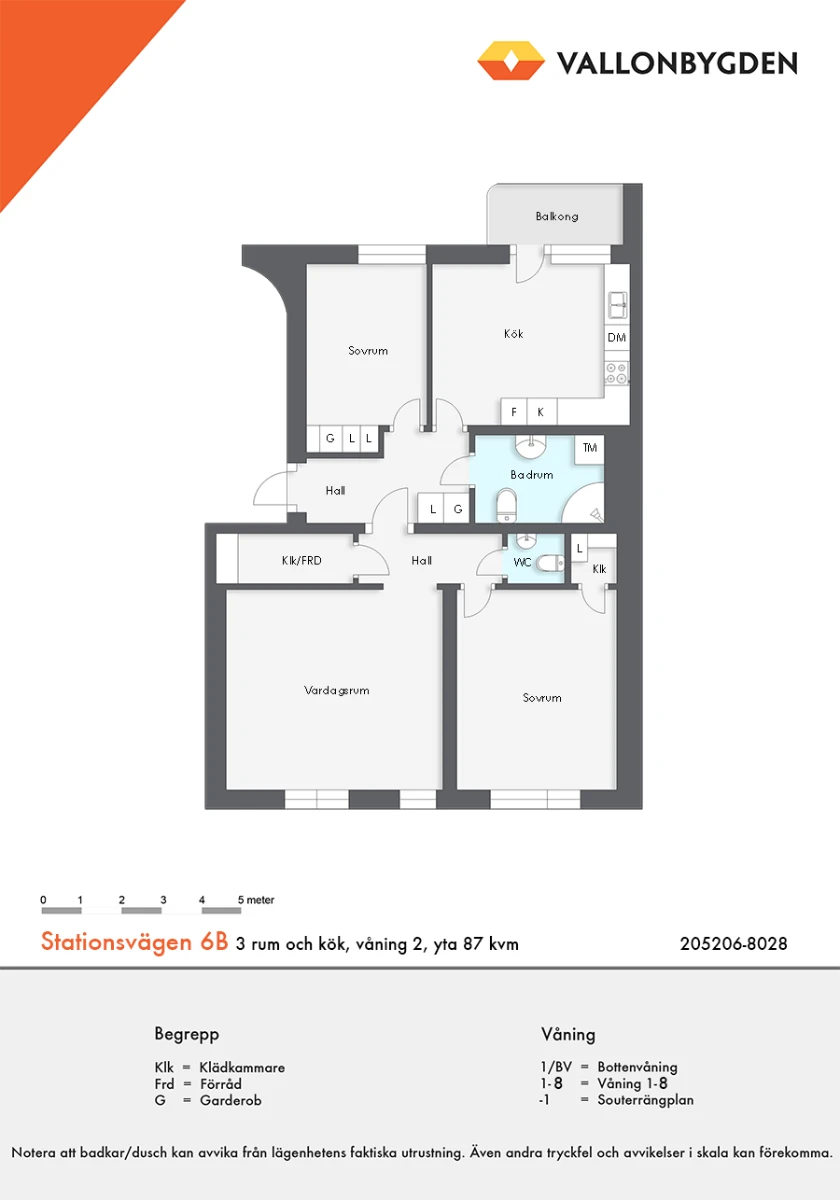 Planritning, Stationsvägen 6B