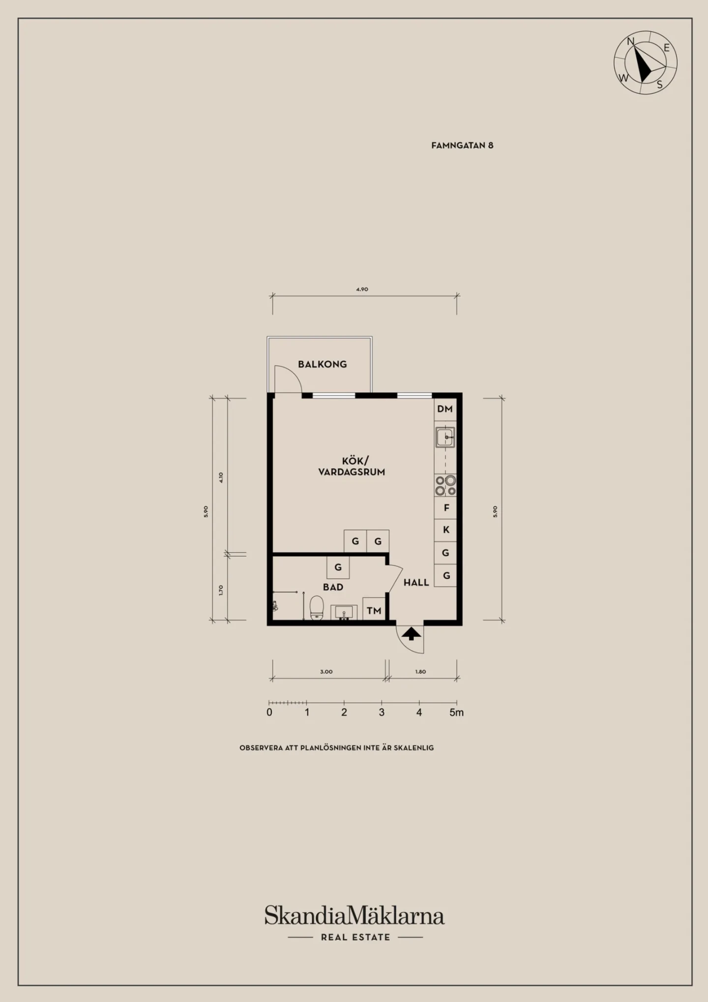 Planritning, Famngatan 8