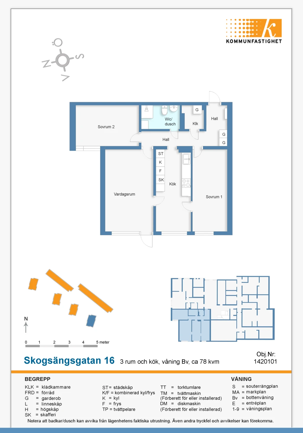 Planritning, Skogsängsgatan 16