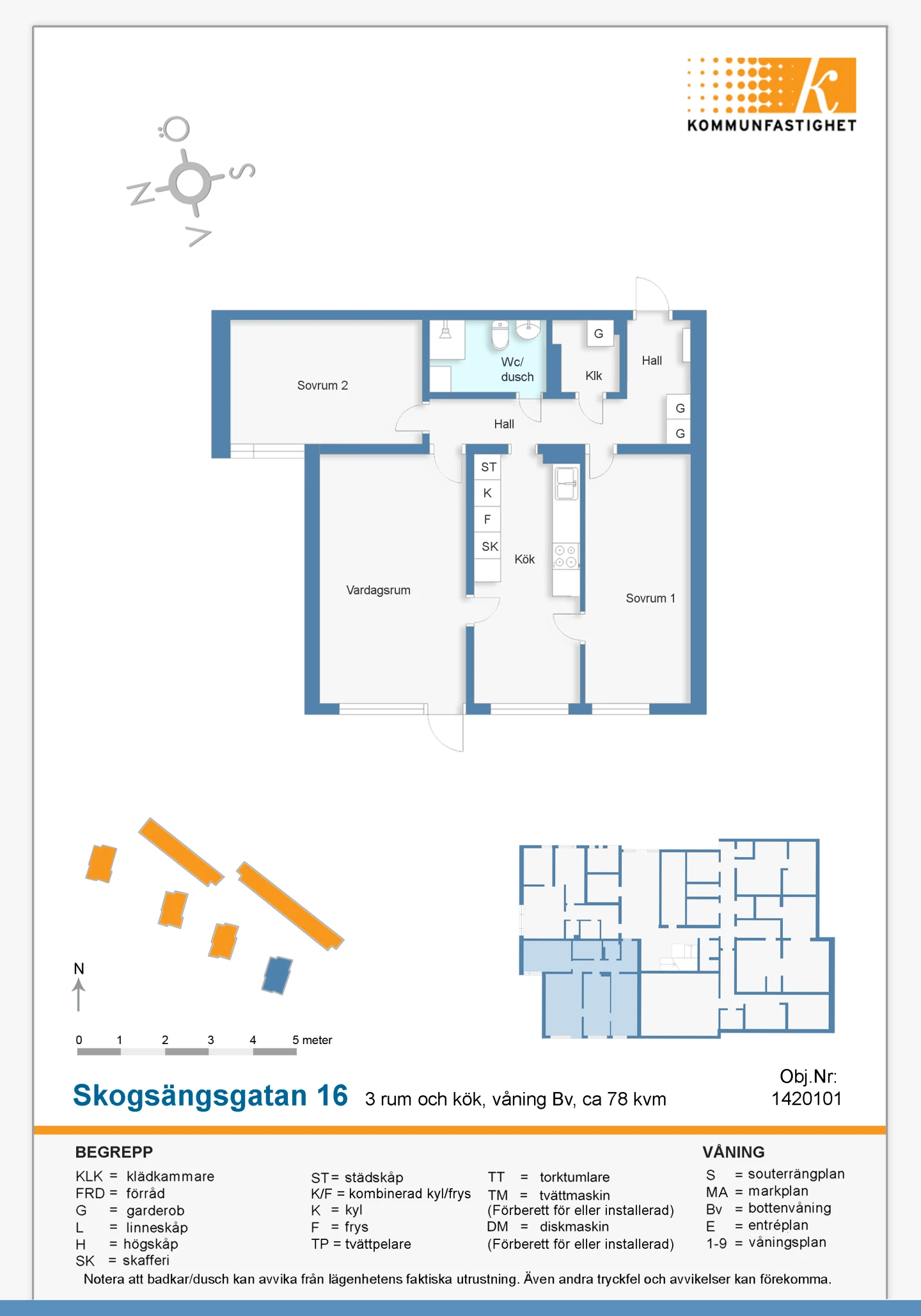 Planritning, Skogsängsgatan 16