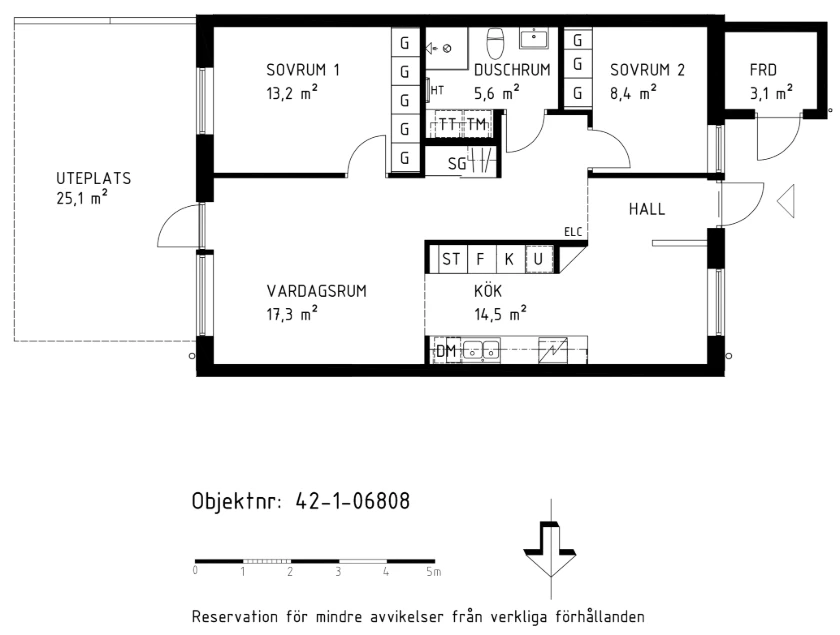 Planritning, Tallstigen 18B