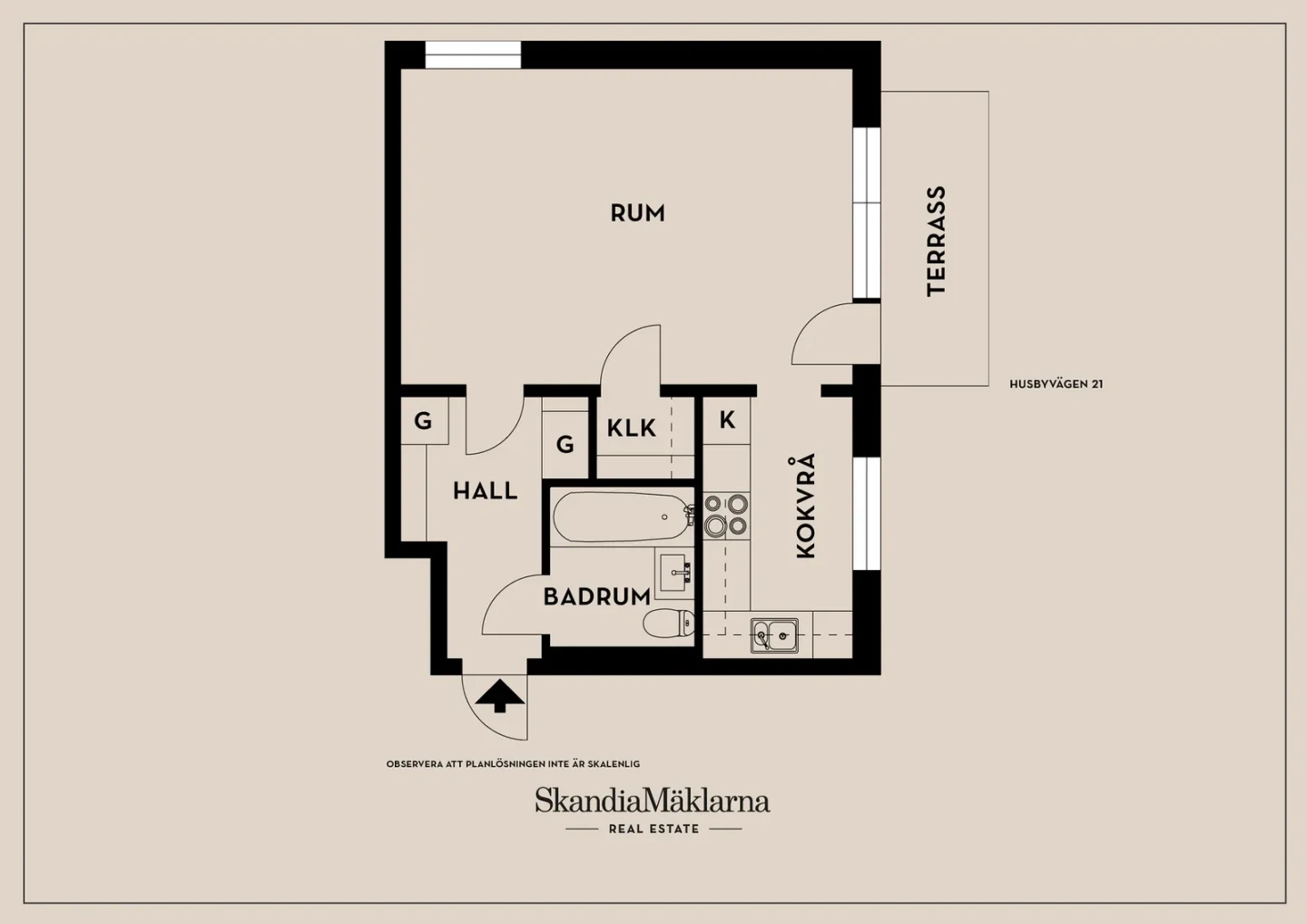 Planritning, Husbyvägen 21
