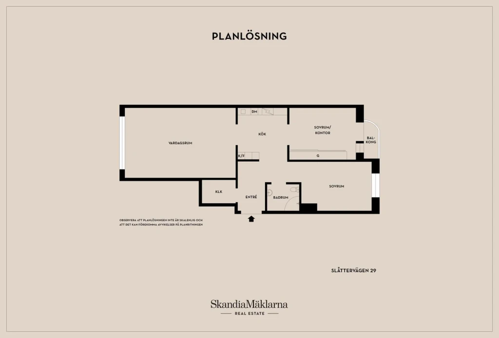 Planritning, Östervärnsgatan 10A