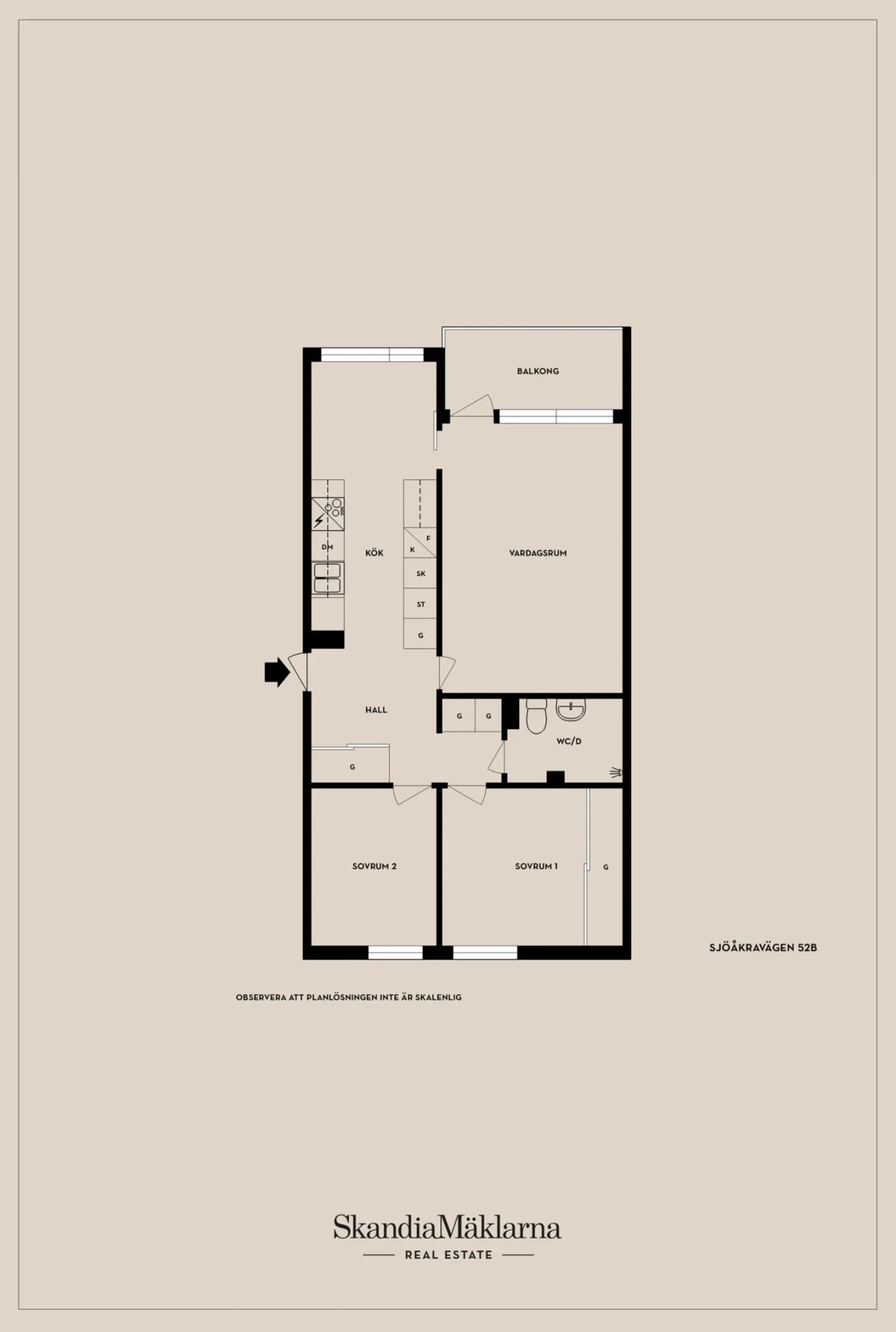 Planritning, Sjöåkravägen 52B