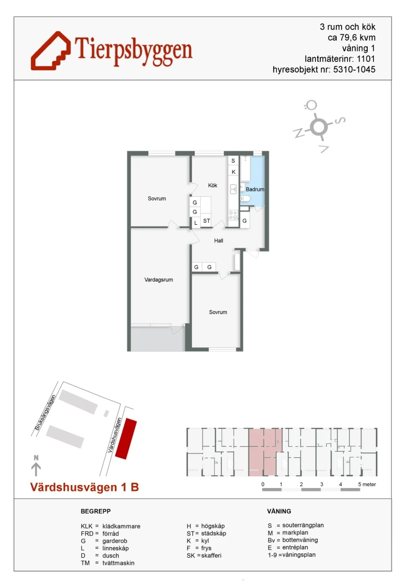Planritning, Värdshusvägen 1B