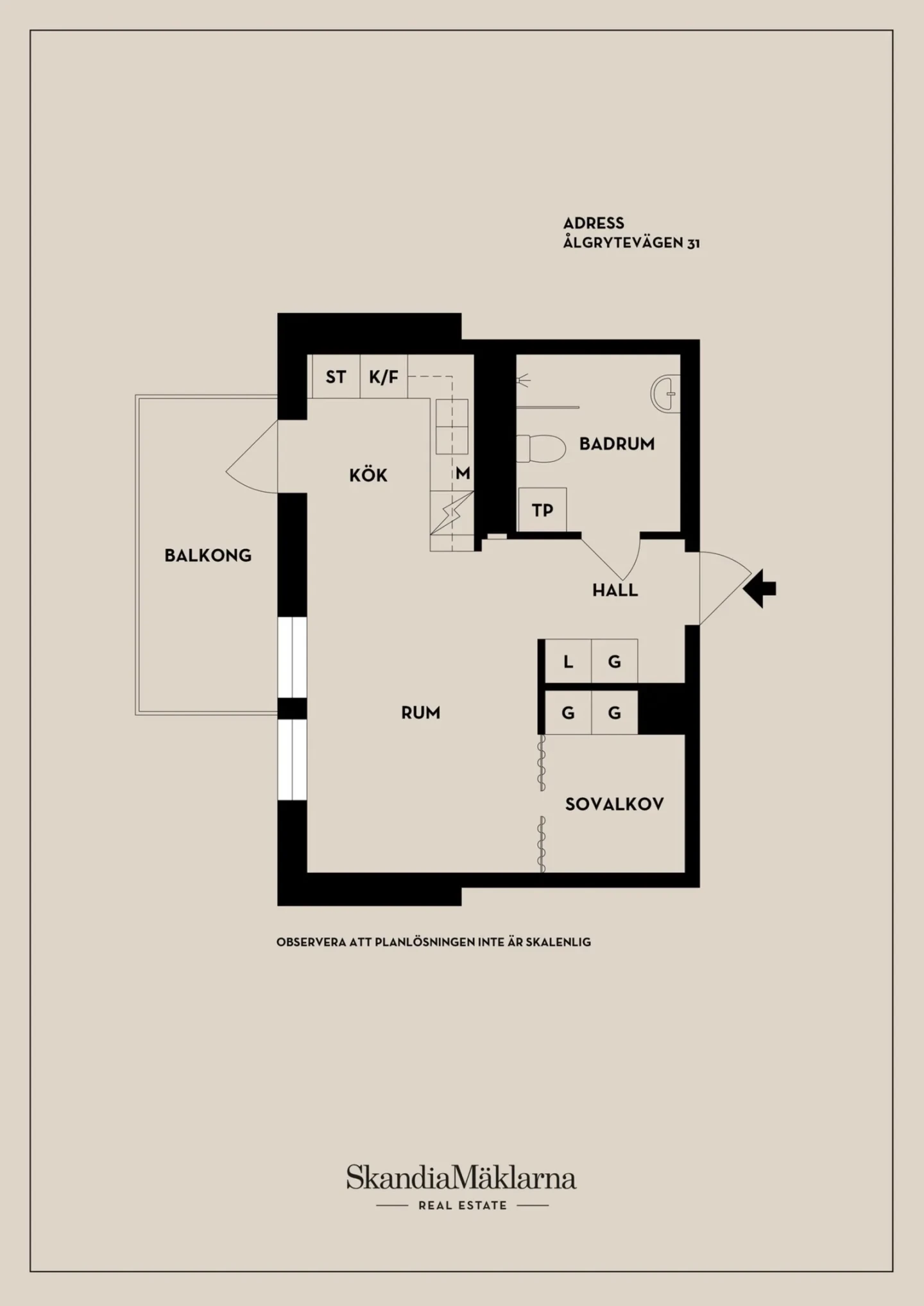 Planritning, Ålgrytevägen 31