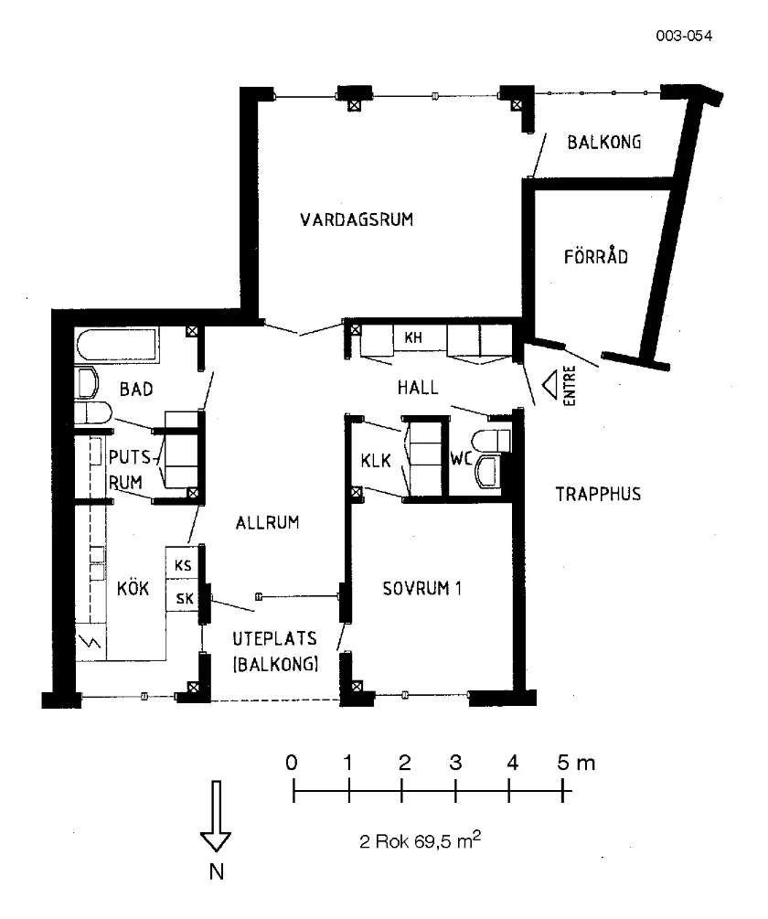 Planritning, Kantarellvägen 20
