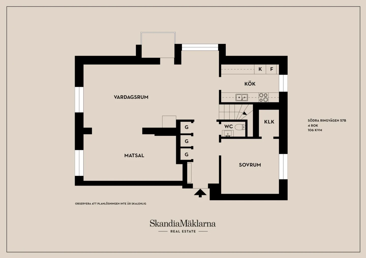 Planritning, Södra Ringvägen 57B