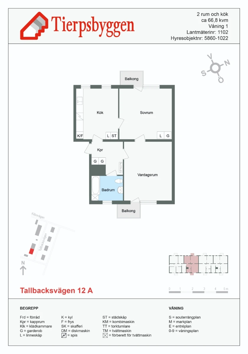 Planritning, Tallbacksvägen 12A