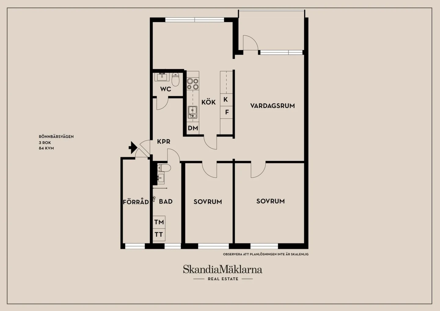 Planritning, Rönnbärsvägen 31