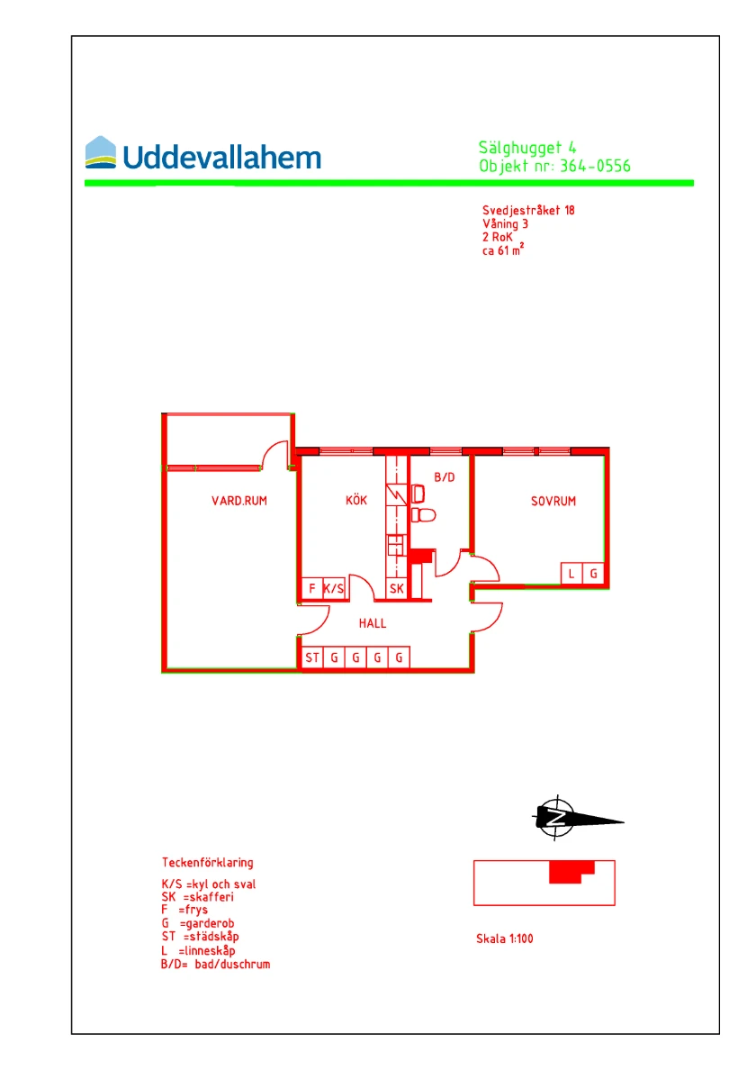 Planritning, Svedjestråket 18
