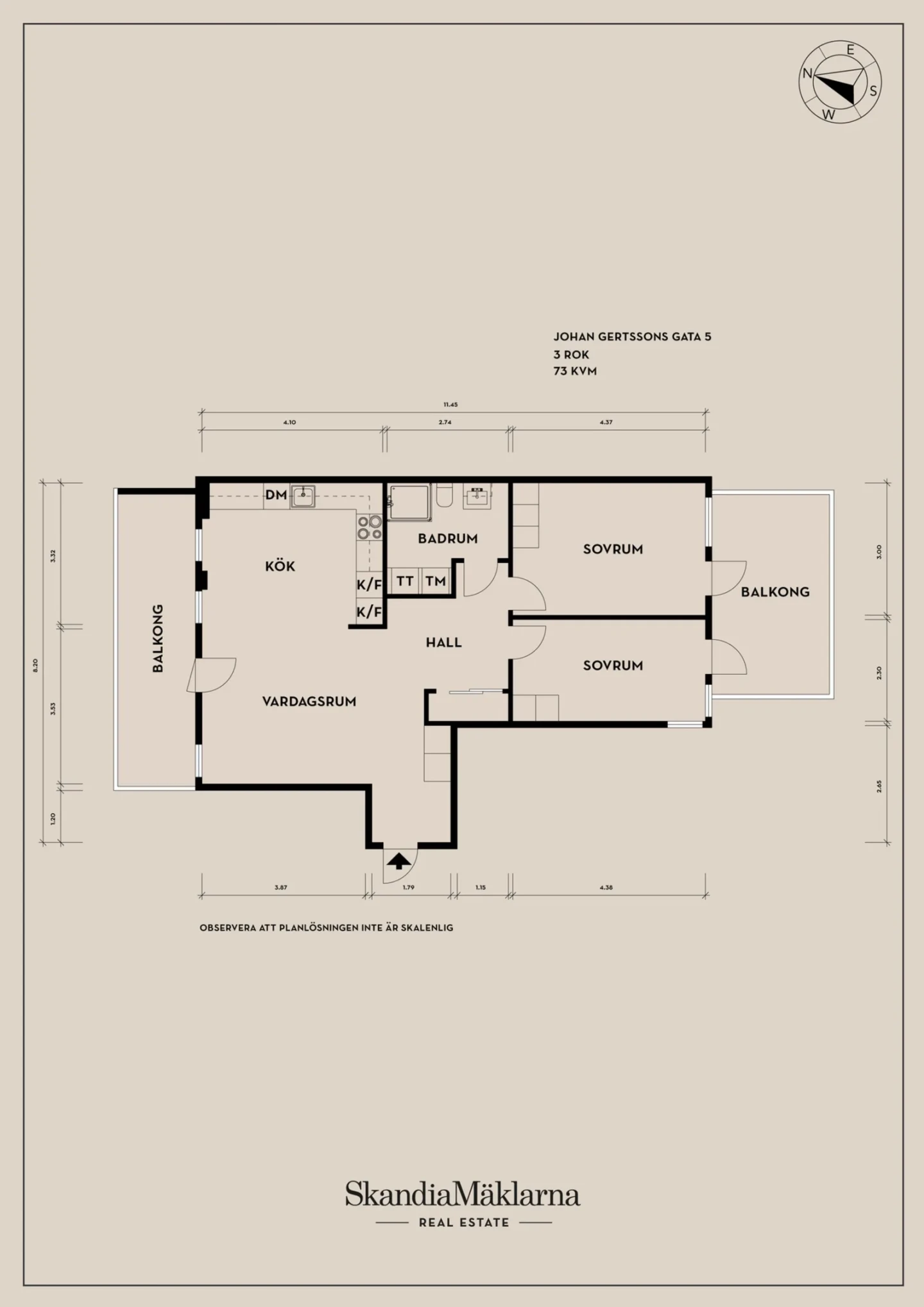 Planritning, Johan Gertssons gata 5