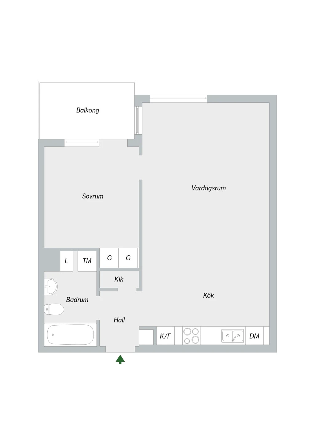 Planritning, Hildebergsvägen 14