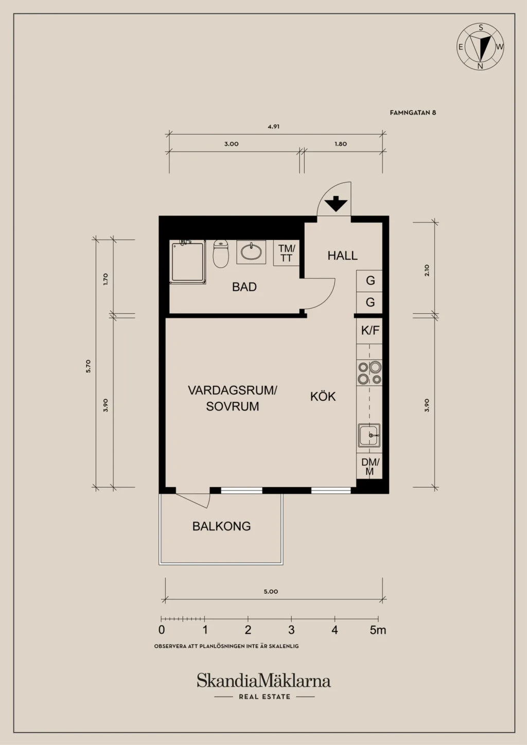 Planritning, Famngatan 8